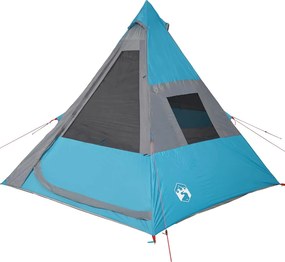 vidaXL Σκηνή Κάμπινγκ Tipi 7 Ατόμων Αδιάβροχη Μπλε