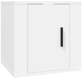 vidaXL Σετ Επίπλου Τηλεόρασης 3 Τεμαχίων Λευκό από Επεξεργασμένο Ξύλο