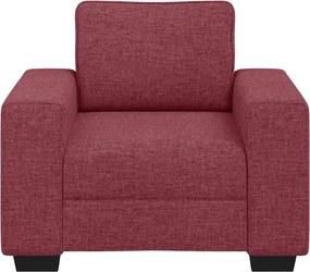vidaXL Πολυθρόνα-Καναπέ Κόκκινη 100 x 77 x 82 εκ. Ύφασμα