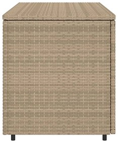 Ντουλάπι Αποθήκευσης Κήπου Beige 110x55x60,5εκ. Συνθετικό Ρατάν - Μπεζ