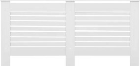 vidaXL Κάλυμμα Καλοριφέρ Λευκό 172 x 19 x 81,5 εκ. από MDF