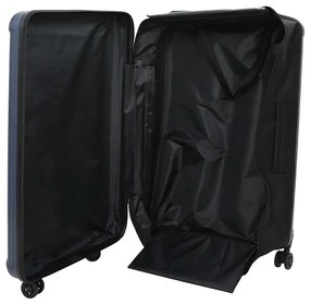 vidaXL Βαλίτσα με κλειδαριά Σκούρο Μπλε 50 x 30 x 76 εκ. ΑΒΣ Πλαστικό