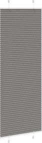 vidaXL Πλισέ περσίδα Ανθρακί 75x200 cm Πλάτος υφάσματος 74,4 cm