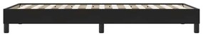 Box Spring Κρεβάτι χωρίς στρώμα Μαύρο 90x210 cm Βελούδινο - Μαύρο
