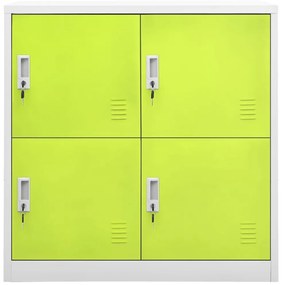 vidaXL Φοριαμοί 5 τεμ. Ανοιχτό Γκρι/Πράσινο 90x45x92,5 εκ. Ατσάλινοι