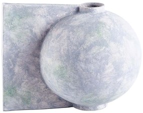 Βάζο Alkistis 032288 30x23x25cm Grey Κεραμικό