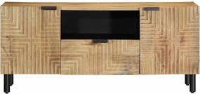 vidaXL Ντουλάπι τηλεόρασης καφέ 105x33x46 cm από μασίφ ξύλο Mango