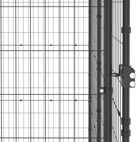 vidaXL Κλουβί Σκύλου Εξωτ. Χώρου με Στέγαστρο 21,78 μ² από Ατσάλι