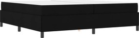 vidaXL Κρεβάτι με ελατήρια Μαύρο 200 x 200 cm ύφασμα