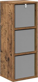vidaXL Πλαϊνό γραφείο Παλιό ξύλο 25,5 x 22 x 69,5 εκ