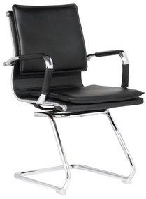 Καρέκλα Υποδοχής BF3600V Black EO244 54x59x95 cm Σετ 2τμχ