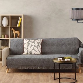 Ριχτάρι Tessuto 22 Grey Kentia Τριθέσιο 180x300cm Ακρυλικό,Βαμβάκι, Polyester