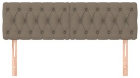 vidaXL Κεφαλάρια Taupe 160x7x78/88 εκ. Ύφασμα
