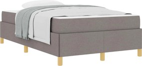 vidaXL Σκελετός Κρεβατιού Taupe 120 x 190 cm ύφασμα