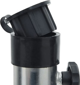 vidaXL Βάση Ομπρέλας με Ακίδες Εδάφους Ασημί για Ø38/48 χιλ. Ατσάλι