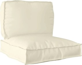 vidaXL Σετ Μαξιλαριών Πάγου 2 pcs Κρεμ Ύφασμα Όξφορντ