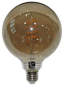 Adeleq Led Λάμπα Cog Spiral Globe Φ95 Smoky Ε27 6W Ντιμαριζόμενο Θερμό 13-279596009