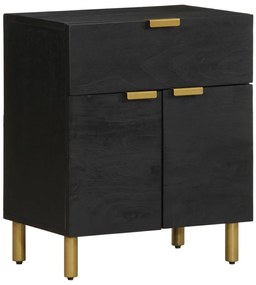 vidaXL Κομοδίνο Μαύρο 50 x 33 x 60 εκ. από Επεξεργασμένο Ξύλο