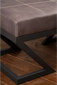 Πουφ Σκαμπό Ανθρακί AGO 46x92x44