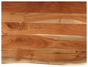 vidaXL Πάγκος Μπάνιου Ορθογώνιος 70x60x2,5 εκ. από Μασίφ Ξύλο Ακακίας