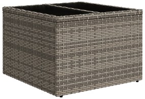 vidaXL 8 τεμαχίων κήπου σαπούνι με γκρι πολυ rattan