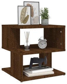 vidaXL Βοηθητικό Τραπέζι Καφέ Δρυς 40x40x40 εκ. Επεξεργασμένο Ξύλο