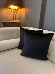 Stewehome Μαξιλαροθήκη διακοσμητική από βελούδο με βιολέτα 43x43 cm