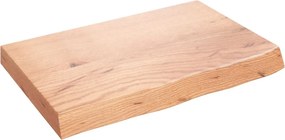 vidaXL Επιφ .Τραπεζιού Αν. Καφέ 60x40x(2-6) εκ. Επεξ. Μασίφ Ξύλο Δρυός