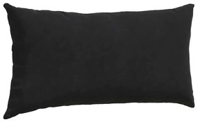 vidaXL Μαξιλάρι Καναπέ 2 pcs Μαύρο 80 x 40 cm Υφασμάτινο Κορντουρά