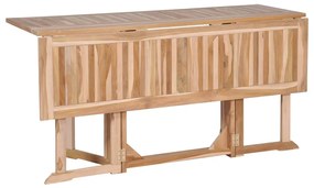 vidaXL Σετ Τραπεζαρίας Εξ. Χώρου Πτυσσόμενο 7 τεμ. από Μασίφ Ξύλο Teak