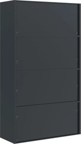 vidaXL Αρχειοθήκη Ανθρακί 105 x 40 x 180 εκ. Ατσάλινη