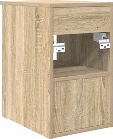 vidaXL Ντουλάπι Μπάνιου Ενδιάμεσο Sonoma Δρυς 30 x 44,5 x 50 εκ.
