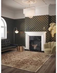 DUTCH WALLCOVERINGS Ταπετσαρία Τοίχου Palm Palace Μαύρη και Χρυσή