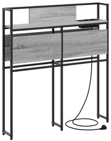 vidaXL Κεφαλάρι Αποθήκης Γκρι sonoma 90 cm Επεξεργασμένο ξύλο
