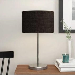 Stewehome Μοντέρνο επιτραπέζιο φωτιστικό με μεταλλική βάση και κωνικό λευκό καπέλο