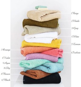 Πετσέτες Roke (Σετ 3τμχ) Black Palamaiki Towels Set 70x140cm 100% Cotton