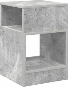 vidaXL End Table Σκυρόδεμα Γκρι 30,5 x 30 x 45 εκ Επεξεργασμένο ξύλο