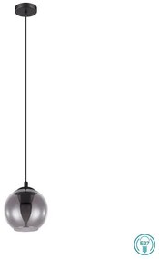 Eglo Ariscani Μοντέρνο Κρεμαστό Φωτιστικό Μονόφωτο με Ντουί E27 σε Μαύρο Χρώμα 98651