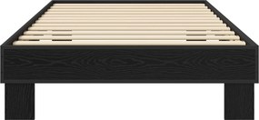 vidaXL Σκελετός Κρεβατιού Μαύρη Δρυς 80 x 200 cm Επεξεργασμένο Ξύλο