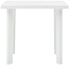Τραπέζι Κήπου Λευκό 80 x 75 x 72 εκ. Πλαστικό - Λευκό