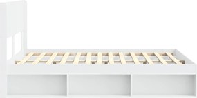 vidaXL Καλάθι με αποθήκη και κεφαλάρι Λευκό 120 x 190 cm