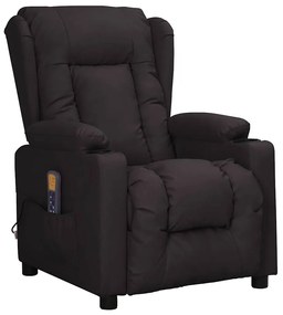 Πολυθρόνα Μασάζ Μαύρη από Συνθετικό Δέρμα