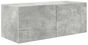 vidaXL Σετ τοίχου για τηλεόραση Επιτοίχιο 4 pcs Σκυρόδεμα Γκρι