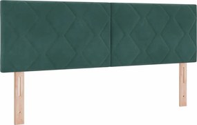 vidaXL Κεφαλάρι Σκούρο Πράσινο 160 cm Βελούδο