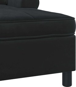 vidaXL Χαλάρωση Μαύρο Βελούδο 91 x 157 x 91 εκ.