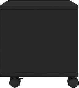 vidaXL Βάση Εκτυπωτή με Ρόδες Μαύρο 41x32x34,5 εκ.