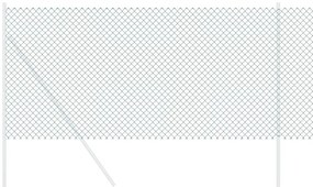 vidaXL Συρματόπλεγμα περίφραξης Πράσινο 25 x 0.4 m Μέταλλο