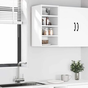 VidaXL Κρεμαστό Ντουλάπι "Riga" Λευκό 30x29,5x60 εκ. από Τεχνητό Ξύλο