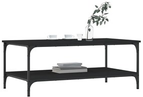 vidaXL Τραπεζάκι Σαλονιού Μαύρο 100x55x40 εκ. Επεξεργασμένο Ξύλο