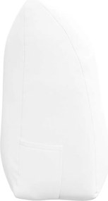 vidaXL Μαξιλάρι Πλάτης Λευκό 100 x 24 x 50 εκ ύφασμα